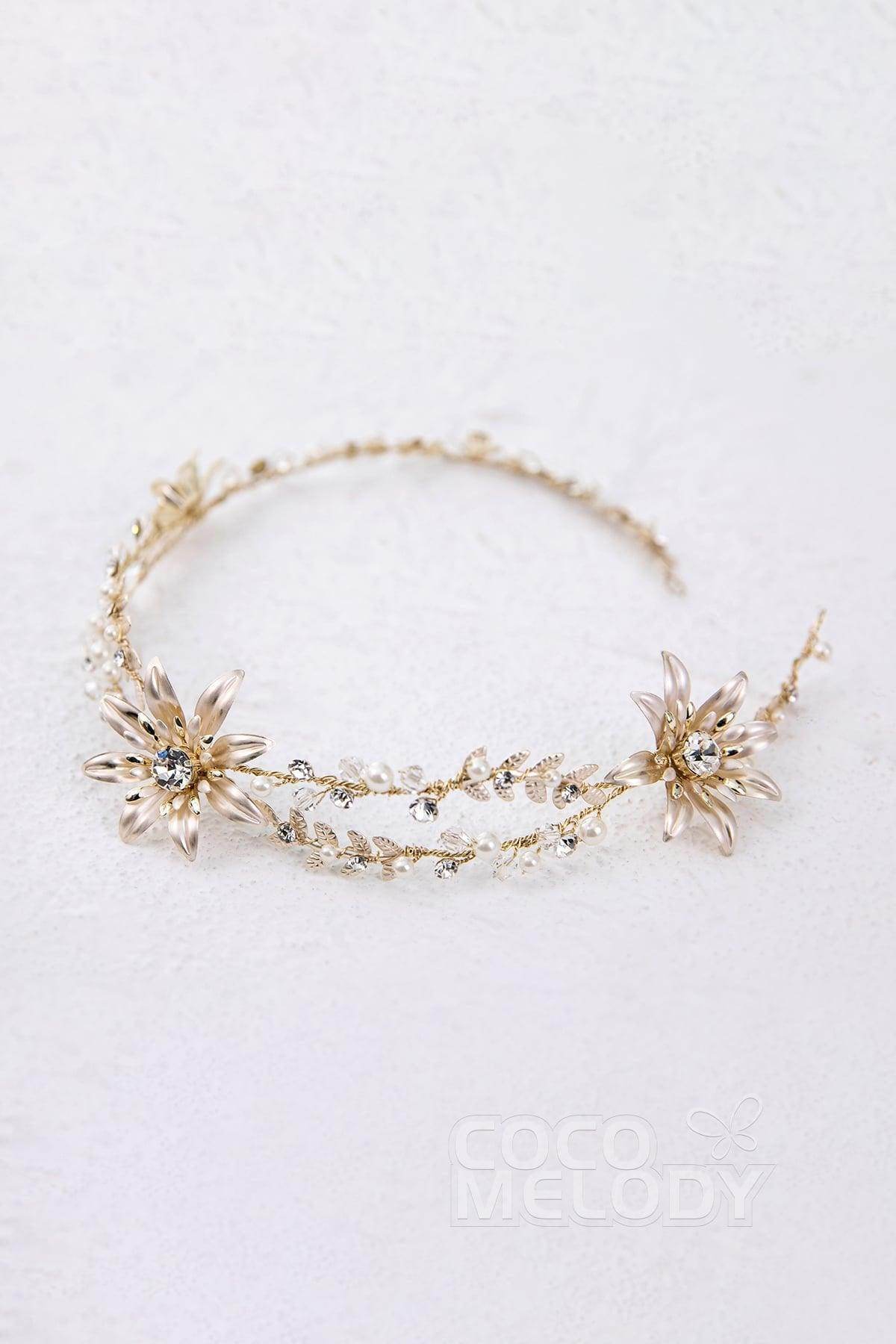 Latest Alloy Headpiece with Imitation Pearl AH17011 - COCOMELODY